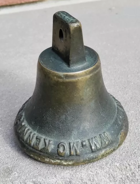 Antique Wm. McKenna & Son Bronze or Brass Horse Trolley Carriage Bell New York