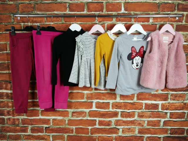Pacchetto Ragazze Età 2-4 Anni H&M Next Disney Ecc Leggings Pullover Minnie 104Cm