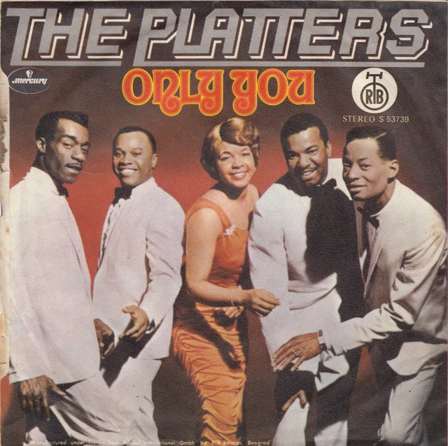 THE PLATTERS ONLY You Unique Label 1974 Record Yugoslavia 7" Ps £9.61