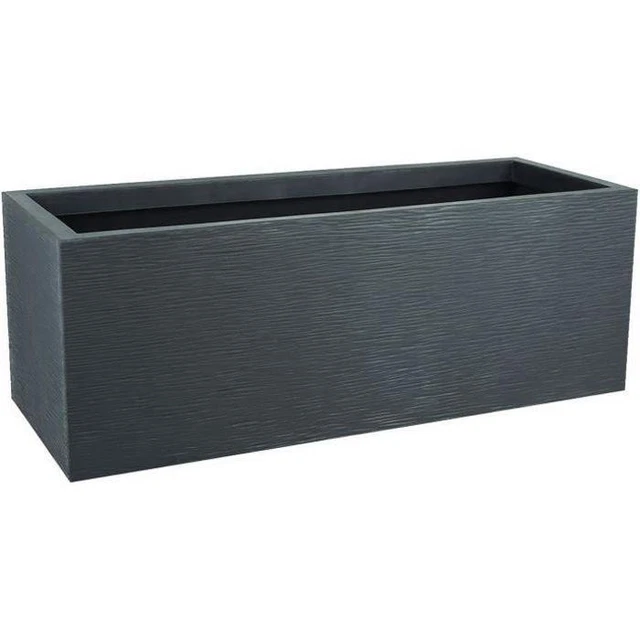 EDA PLASTIQUE Jardiniere Graphit Up - 57 L - 79.5 x 29.5 x 29.5 cm - Gris anthra