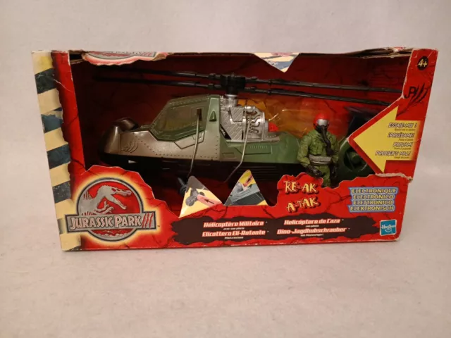 Hasbro - Jurassic Park - Elicottero Eli-Rotante - Elettronico - Nuovo