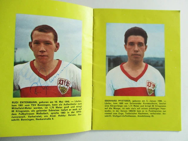 Manfred Gärtner FOTO VFB Stuttgart 1965-66 Original Signiert + A 231583