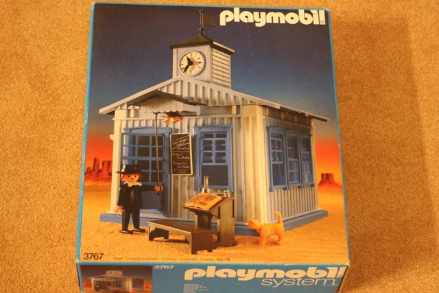 Playmobil 3427 Ferme Maison Western Vintage - Avec Boîte Et Figurine Klicky - Rare