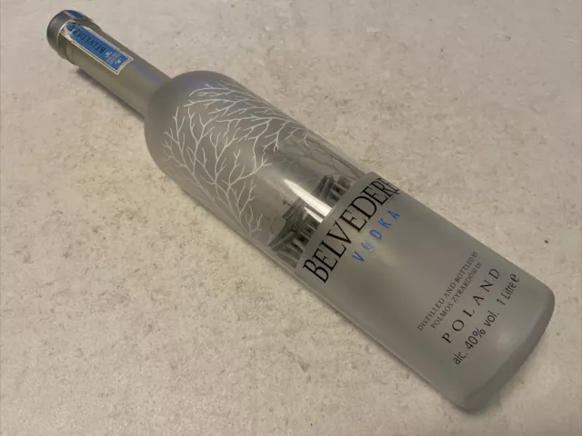 Belvedere Vodka Empty Bottle 1 Litre