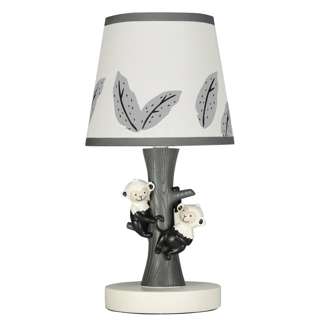 Lambs & Ivy Jungle Party Tree with Monkeys Lamp with Shade & Bulb