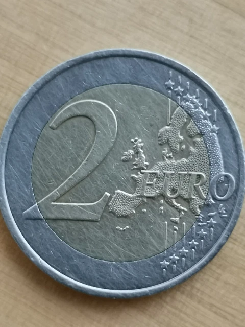 2 Euro Munze Frankreich 1999 Fehlpragung Erkennen FEHLPRÄGUNG ? 2 Euro Münze Strichmännchen Republique Francaise UEM 1999