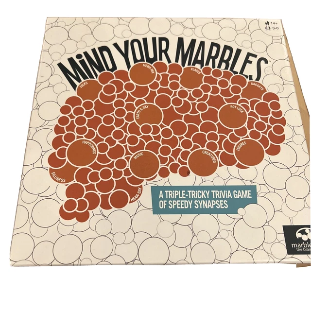 MIND YOUR MARBLES Board Game Marbles The Brain Store Brand New Open Box