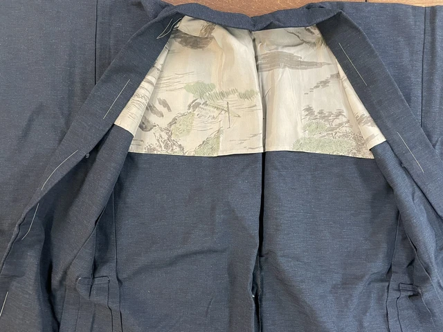 Vintage Japanese Kimono cardigan men Yukata  HAORI from Japan pine jacket