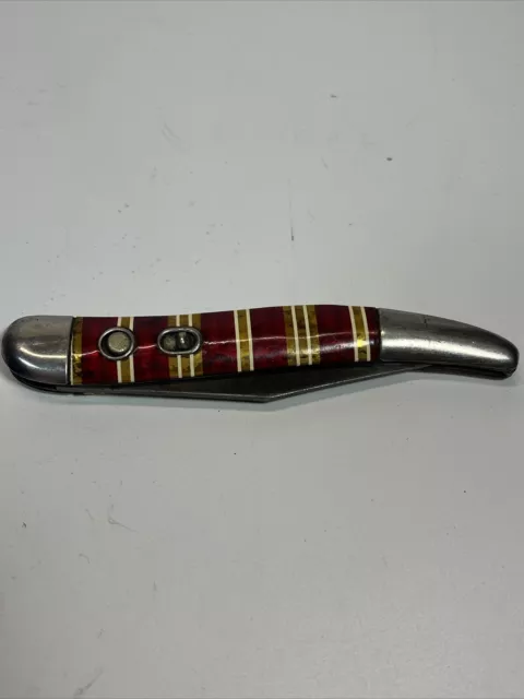 Hammer Brand/ Imperial Quick Open Knife Candy Cane Striped For Repair