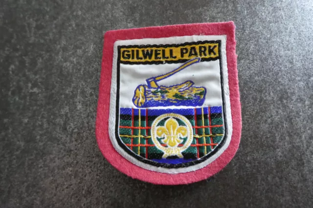 Gilwell Park Boy Scouts Scouting Woven Cloth Patch Badge (L35S)