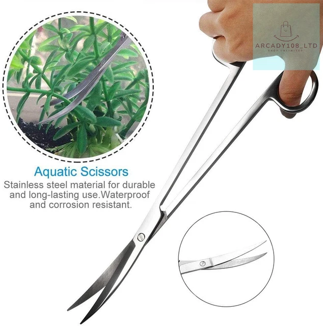 Aquarium Tools, Stainless Steel Aquascaping Tools- 4 in 1 Aquatic Plants Spatula 3