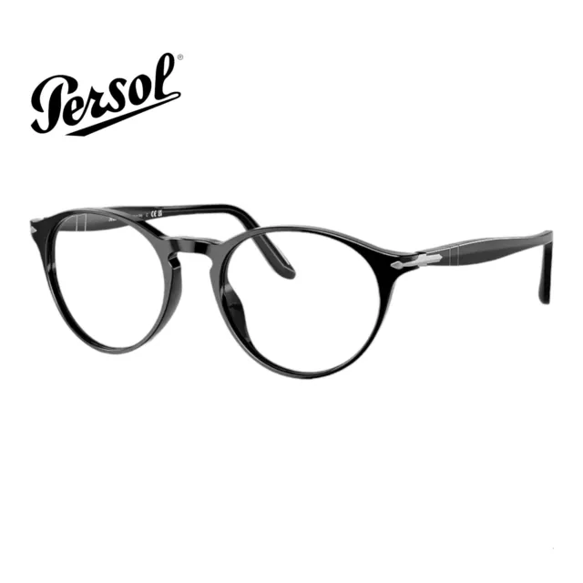 Occhiali Vista Uomo Persol PO3092V 9014 Phantos Tondi Rotondi Nero Forma Tonda