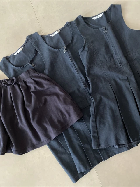 Pacchetto abbigliamento uniforme scuola blu ragazze 5-6 anni gonna abiti