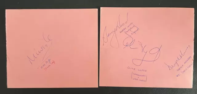 Kallicharan / Joel Garner / Clive Lloyd & More - Windies - Signed Album Pages