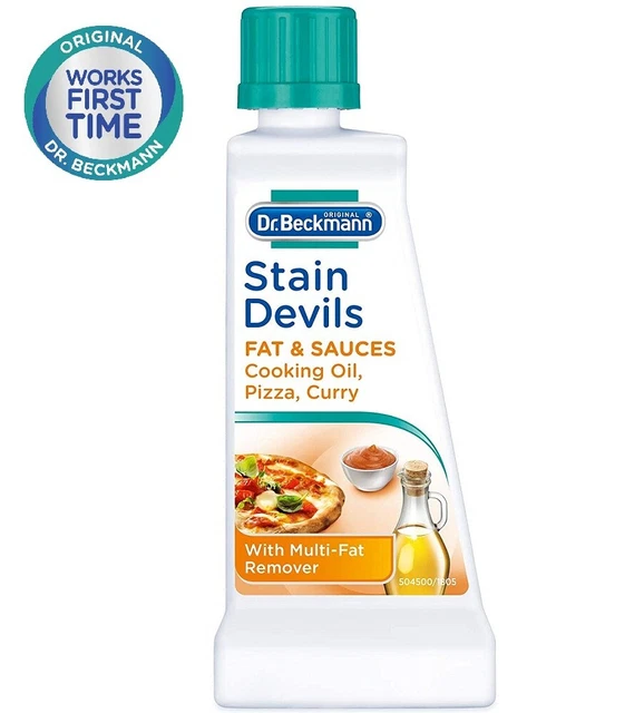 DR BECKMANN STAIN Devils Removes Stains Fat & Sauces Oil Pizza Curry