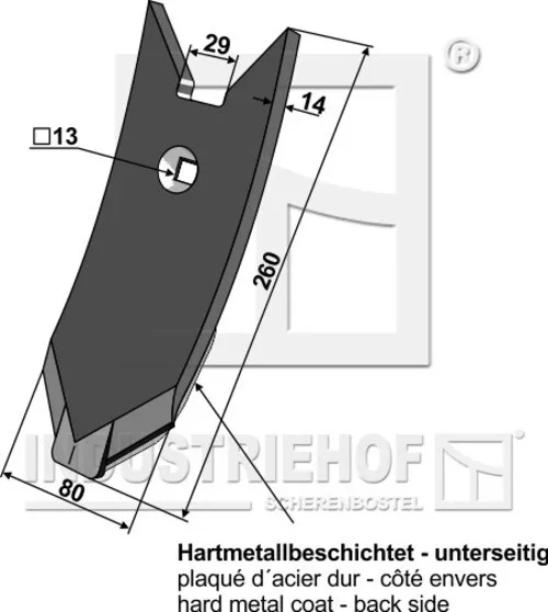 Scharspitze passend für Lemken Karat 3374441