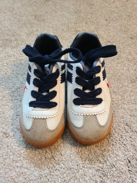 Ralph Lauren Polo White Blue Red Sneaker Kids Size 6