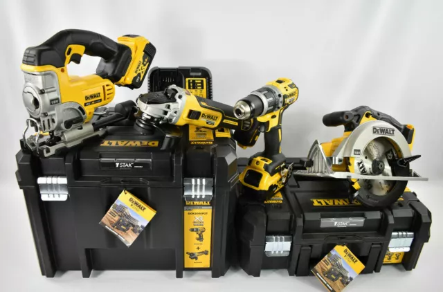 DeWalt DCD796+DCG405+DCS331 18V 2x5Ah Akku Werkzeug Maschinen Set Pack + DCS391