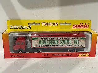 Miniature Mercedes Semi-Remorque Bilta Gerbruder Kunz - Échelle 1/65 - Solido - Neuf Sous Boîte