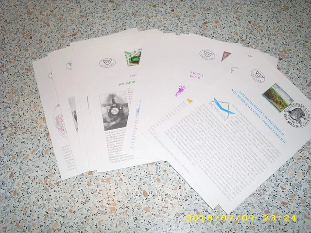 Österreich herrlicher Posten von 32 verschiedene ETB aus Jahrgang 1998