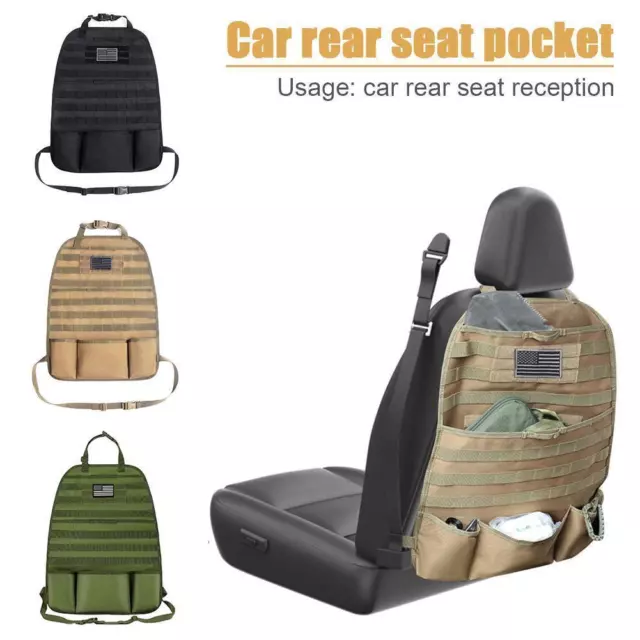 Veicolo tattico pannello MOLLE copertura sedile posteriore protettore organizer borsa L7G3 T7U8