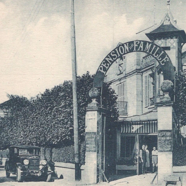 1910s Hotel Bellevue Rue Des Chamettes Barbizon Seine-et-Marne France Postcard 1