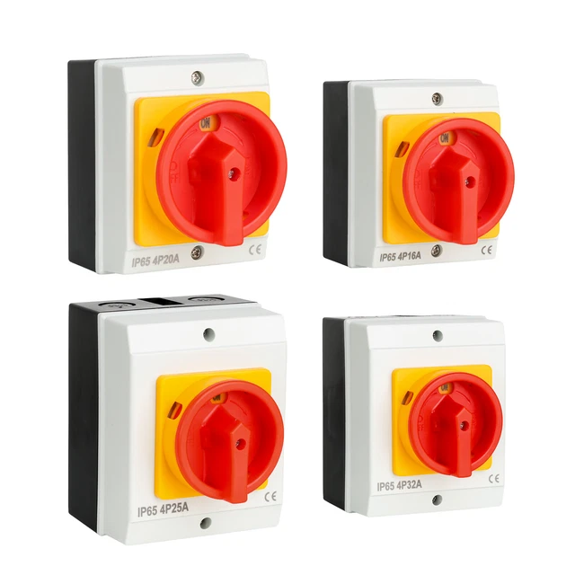 SWAWIS Lasttrennschalter 20A 3-polig - IP65 Wasserdicht | Für Heizung & Beleuchtung