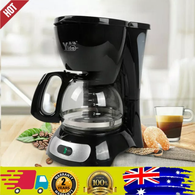 600ML Electric Coffee Maker Machine Automatic Drip Filter Espresso Tea 650W