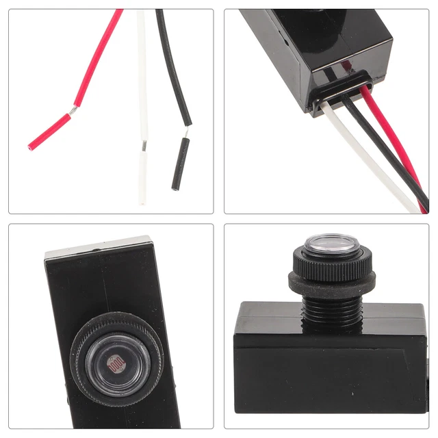 2 PCS LIGHT Button Switch Photocell Sensor Outdoor Light Photocell
