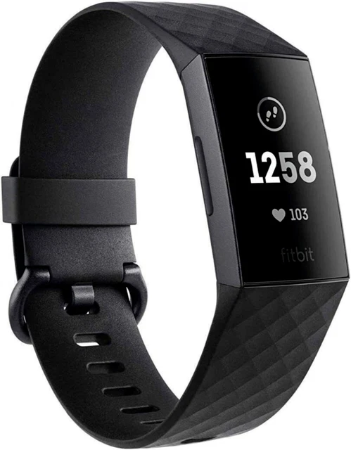 Fitbit Charge 3 NEW Fitness Activity Tracker Heart Rate Monitor S & L Blue/Black Fitbit Charge 3 NEW Fitness Activity Tracker Heart Rate Monitor S & L Blue/Black