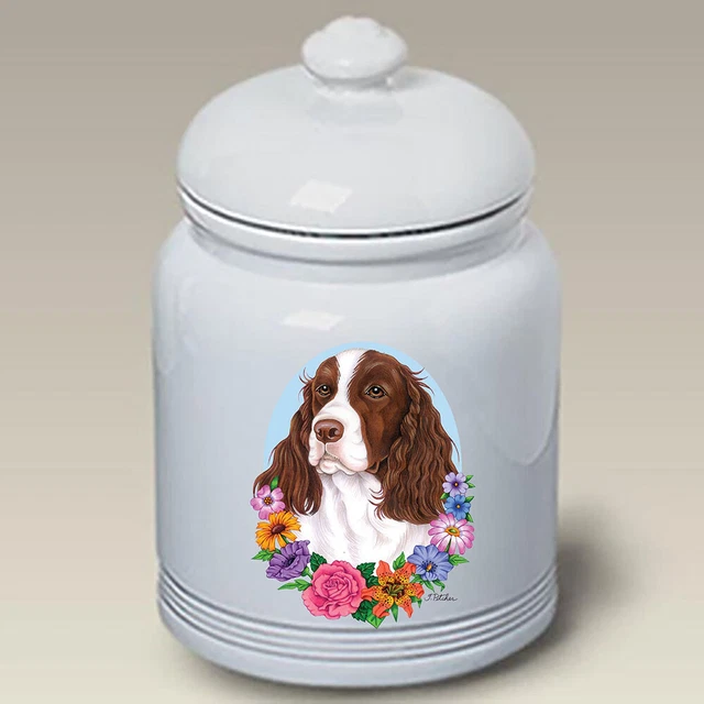 English Springer Spaniel Ceramic Treat Jar TP 47031