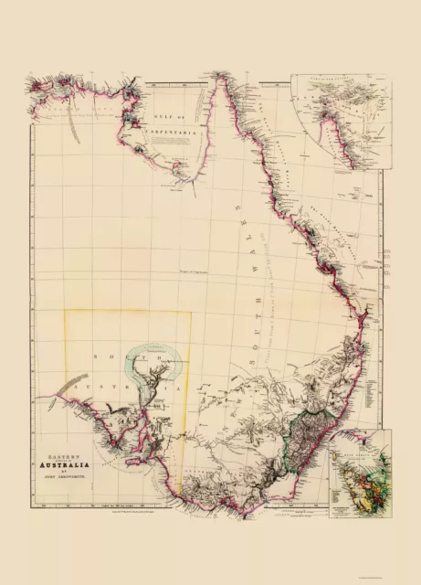 Australia Eastern - Arrowsmith 1844 - 23.00 x 31.95