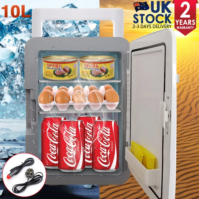 10L MINI FRIDGE Table Top Electric Small Cooler Portable Bedroom Ice
