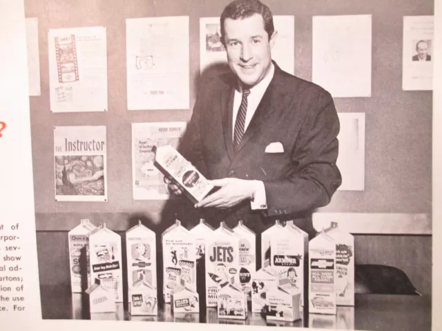 MCACA advertising 1959 milk carton Pure-Pak News magazine Sweden cereal candy