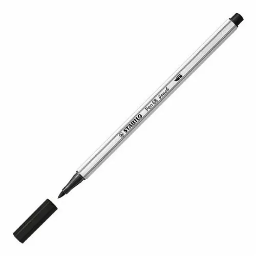 Premium-Filzstift mit Pinselspitze für variable Strichstärken - STABILO Pen 68 3