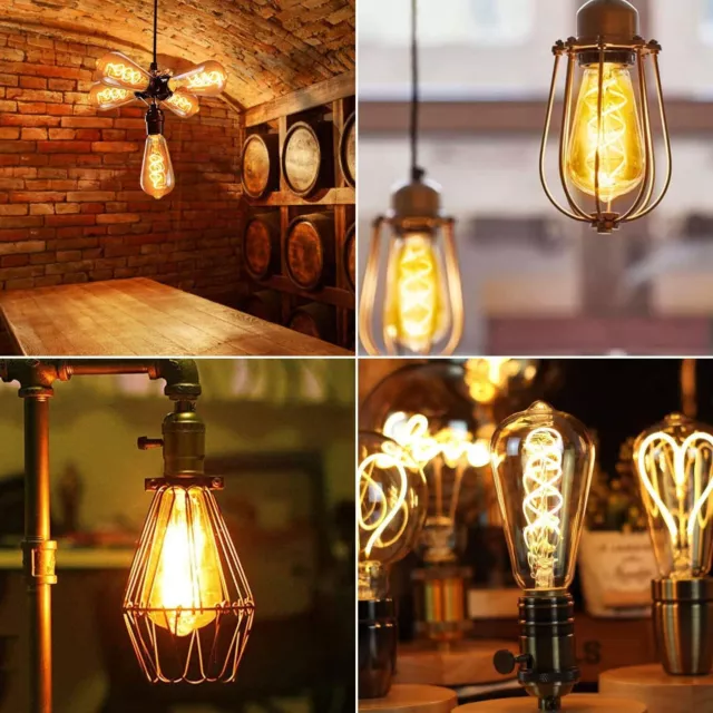 E27 LED Vintage Edison Lampe Filament Glühbirne Nostalgie Retro Bulbs Warmweiß 3