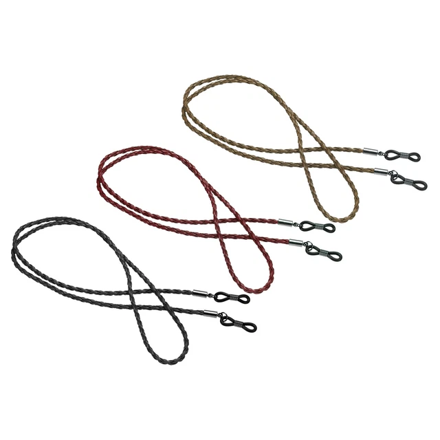 3 pz supporto cinturino occhiali unisex occhiali da sole rosso marrone nero