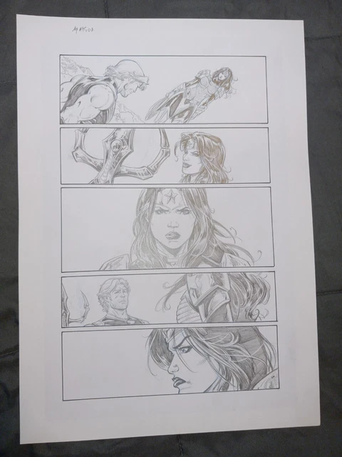 Cifuentes WONDER WOMAN 46 pg 7 WONDER WOMAN SCOLDS AQUAMAN - CLASSIC NEW OUTFIT