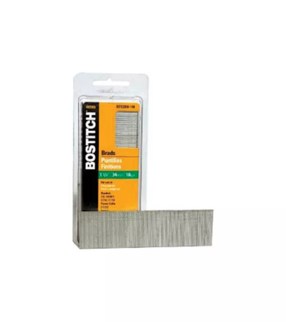 Bostitch  18 Ga.  x 1-3/8 in. L Galvanized  Steel  Brad Nails  1000 pc.