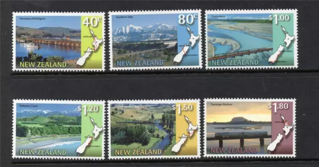 NEW ZEALAND SCENIC Railway Services 6v 1997 MNH SG#2091-2096 $4.86 ...