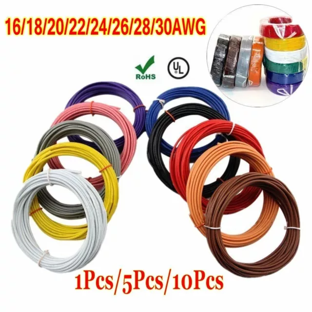 UL-1007 RoHS  Insulated PVC Hook-Up Wire 300V Electrical Wire Flexible Stranded