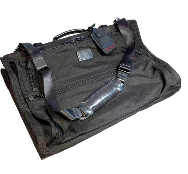 Tumi Alpha Garment Bag Black Ballistic Nylon Tri-Fold 22133DH