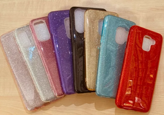 COVER CUSTODIA Per Samsung  A40 SILICONE Morbida GLITTER Brillantini