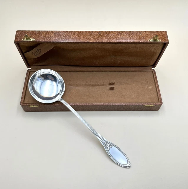 LOUCHE À POTAGE BOULENGER modèle RUBANS LOUIS XVI métal argenté Couvert ...