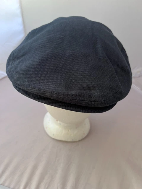 Duluth Trading Co Cotton Dark Blue Cabbie Newsboy Cap Hat Mens Size Large