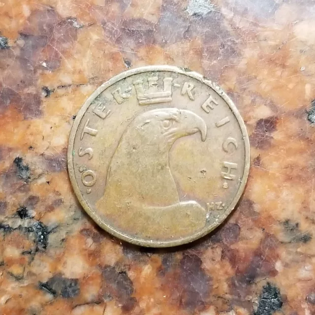 1925 Austria 1 Groschen Coin - #B2798 2