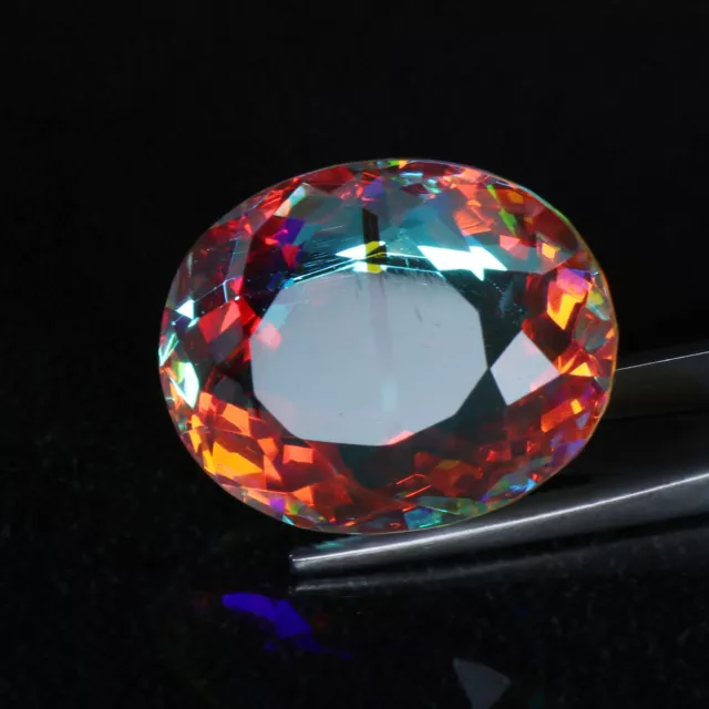 Rainbow Mystic Topaz 55.75 Ct. Oval Cut Loose Gemstone For Pendant