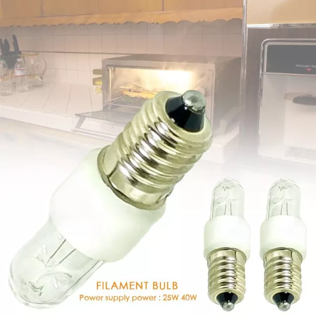 Ampoule de four halogène E14, 40W, 50W, 110V, 220V, lampe de four à haute  température, 500