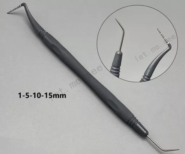 Dental Periodontal Probe Resin Depth Implant Periodontal Probes Explorers Grey