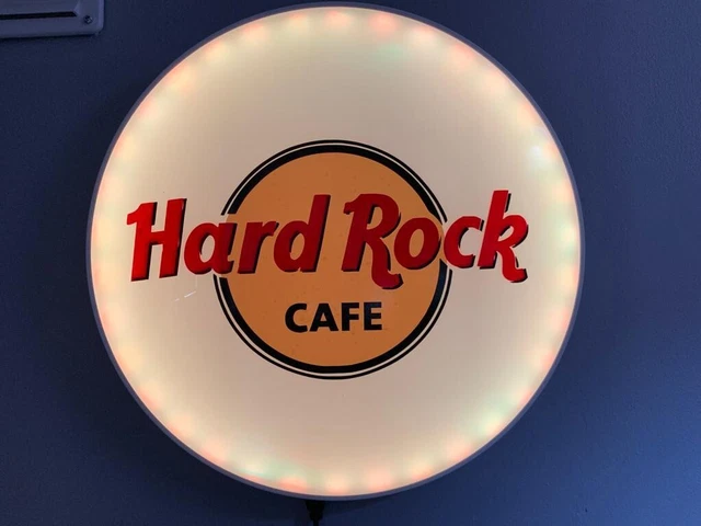 Hard Rock Cafe Wall Light Man Cave Bar Pub Lamp Gift Usb Remote Control